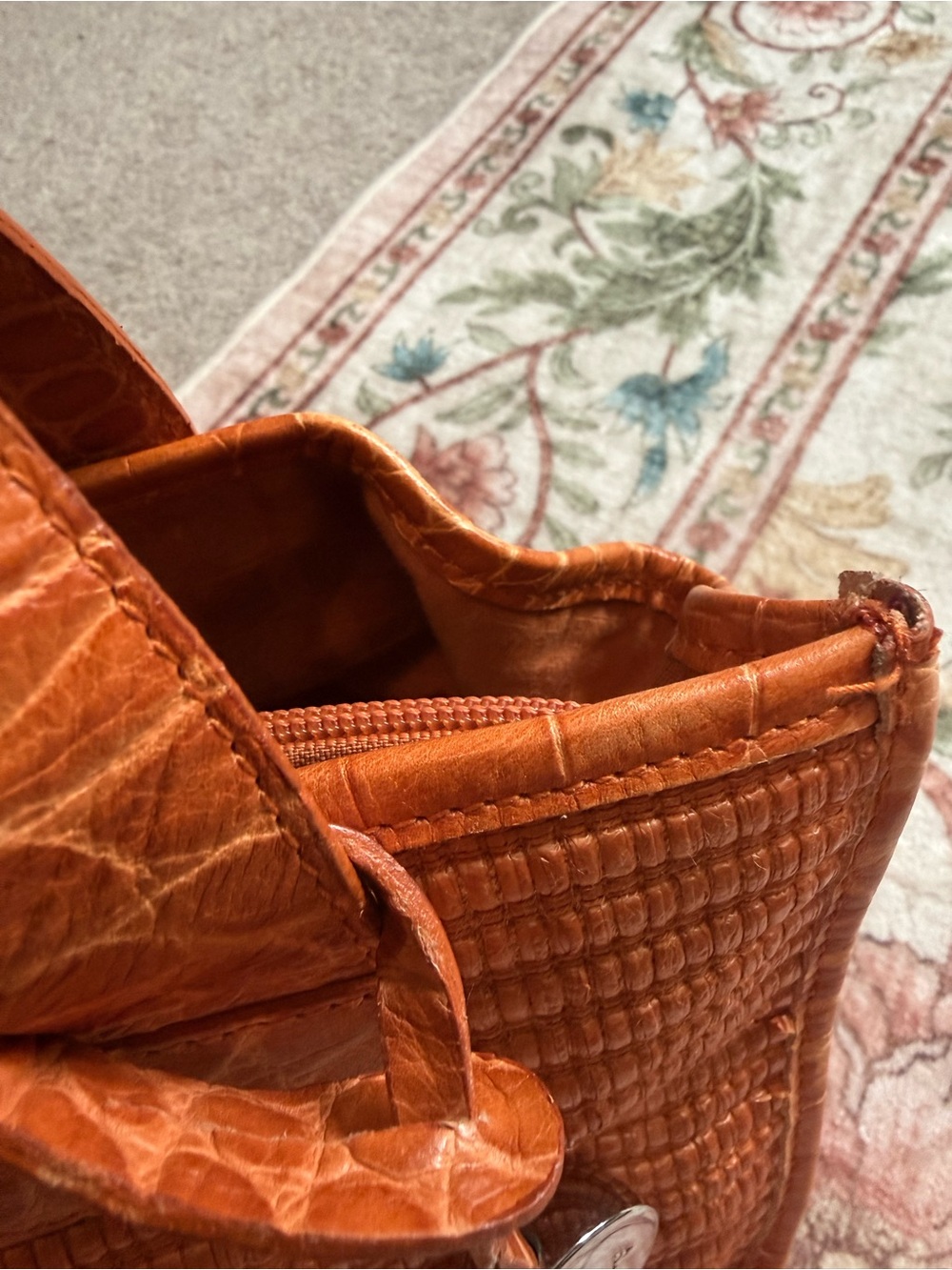 Furla Textured Leather Handbag - Picture 7 of 10